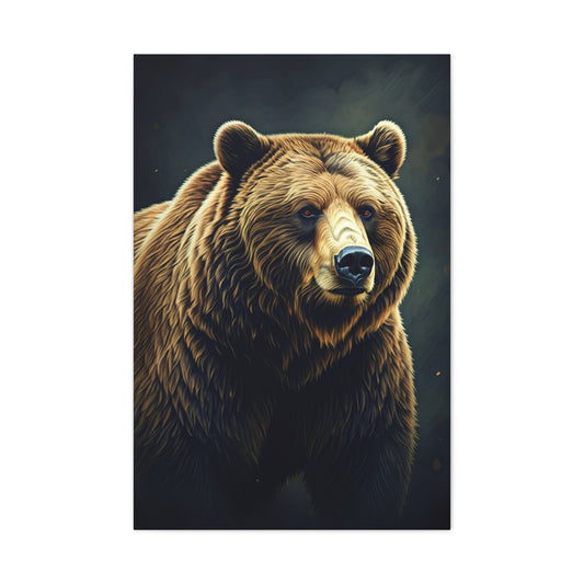 Dramatic Wilderness Grizzly Canvas Wall Art & Canvas Prints