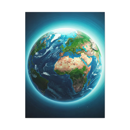 Glowing Earth from Space Wall Art & Canvas Prints