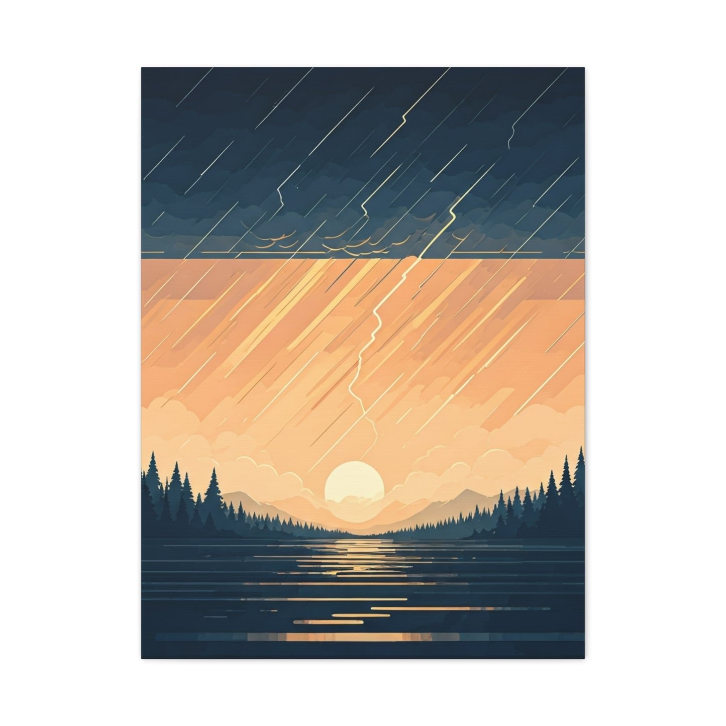 Rainfall at Dusk Wall Art & Canvas Prints