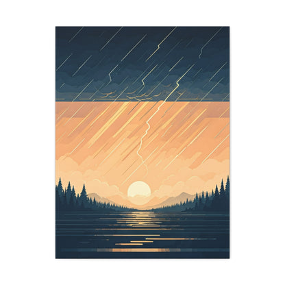 Rainfall at Dusk Wall Art & Canvas Prints