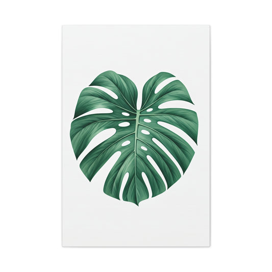 Monstera Leaf Modern Botanical Wall Art & Canvas Prints