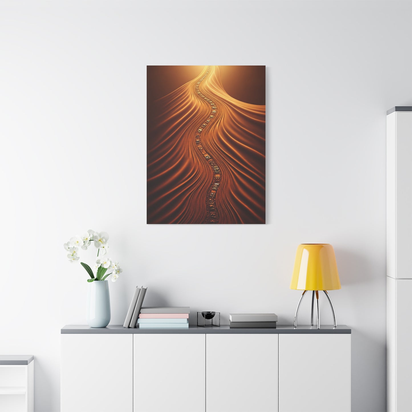 Path of Light Through the Desert Wall Art & Canvas Prints