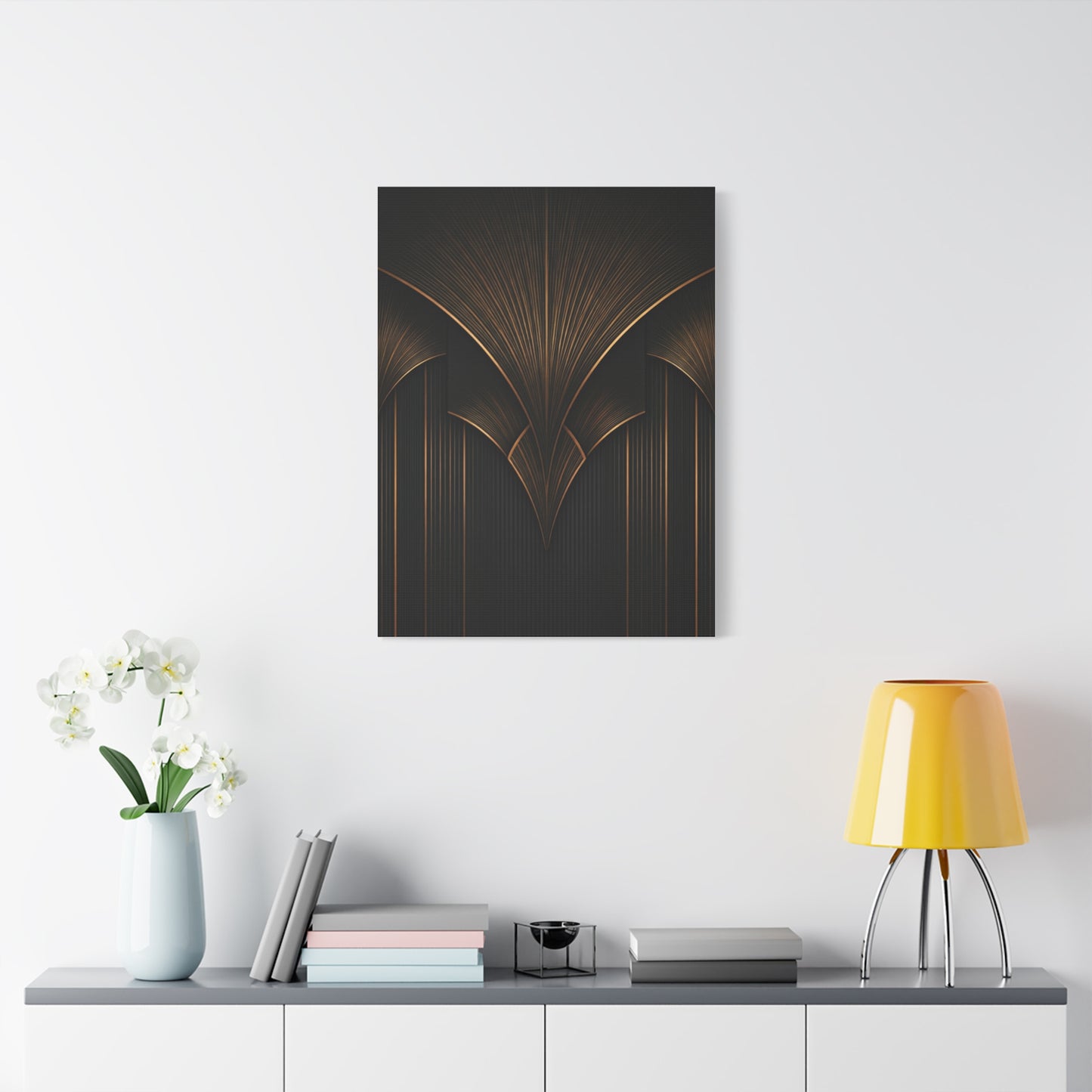 Golden Fan Vault Deco Wall Art & Canvas Prints