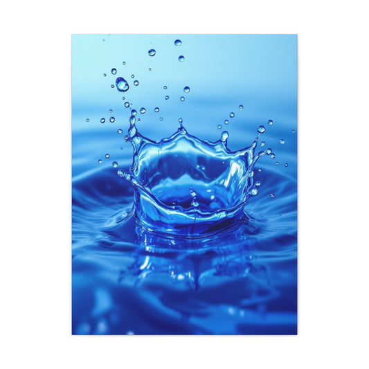 Crowned Water Splash Wall Art & Canvas Prints