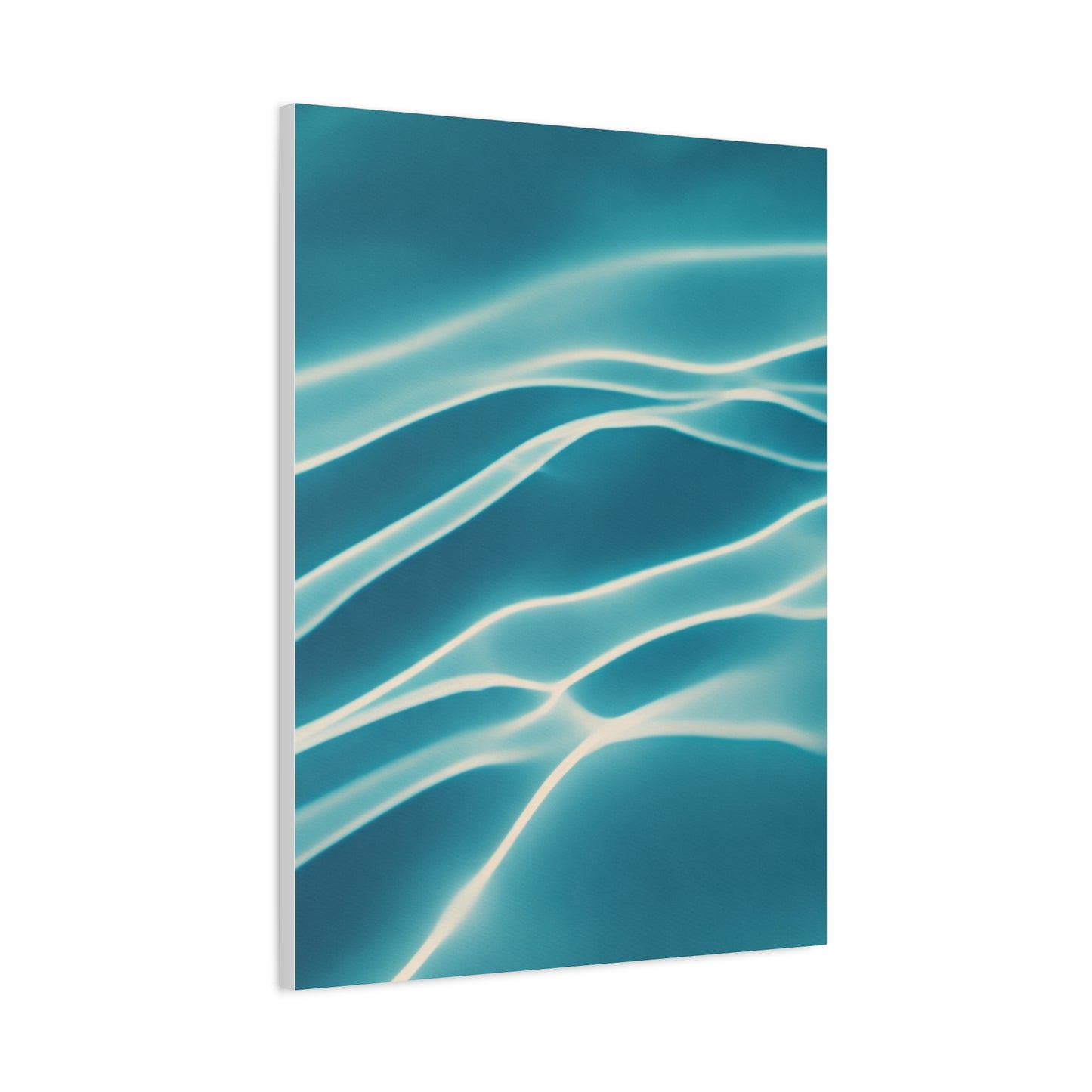 Aqua Light Ripple Wall Art & Canvas Prints  Product Description