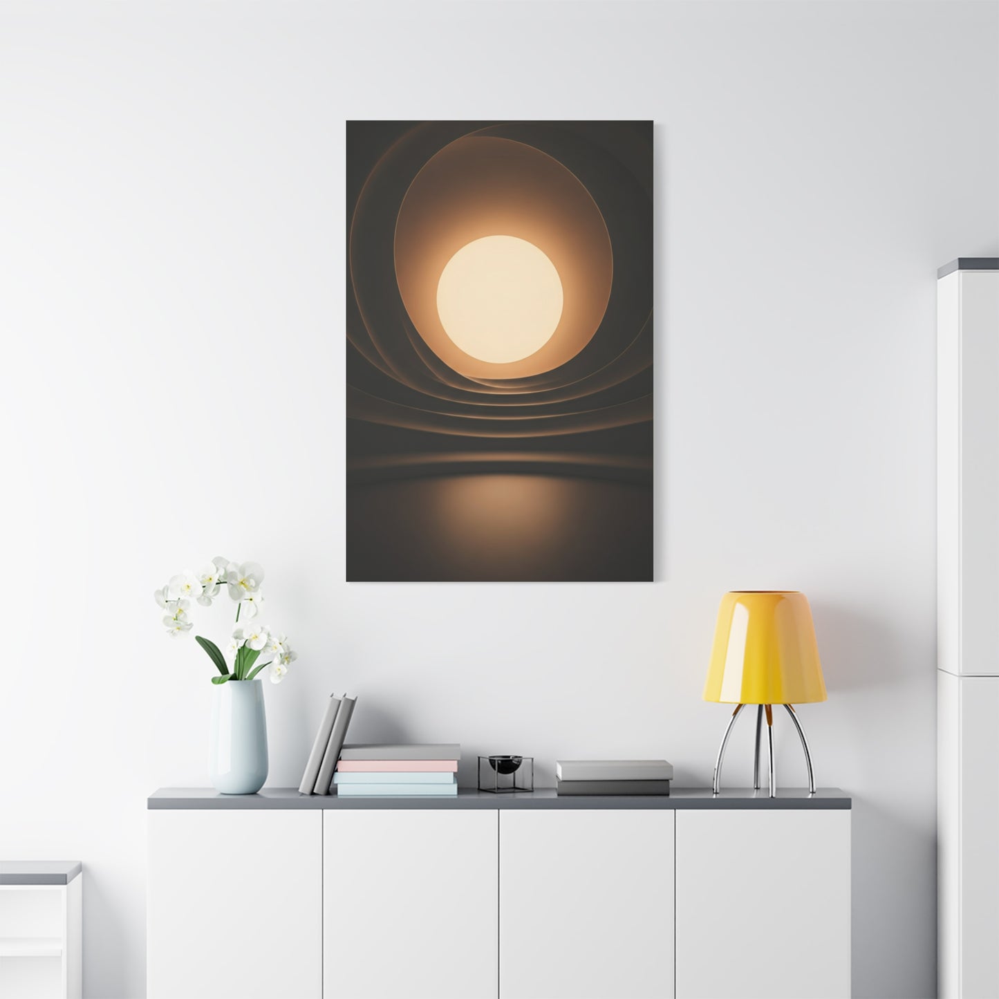 Radiant Sun Orb Reflection Wall Art & Canvas Prints