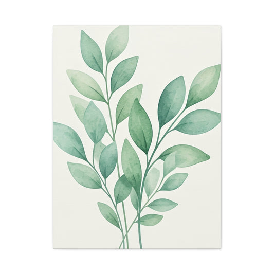 Watercolor Leaf Harmony Wall Art & Canvas Prints