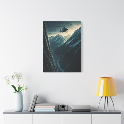Helicopter Mountain Rescue Flight Wall Art & Canvas Prints