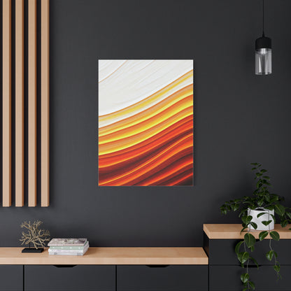 Golden Ember Flow Abstract Wall Art & Canvas Prints