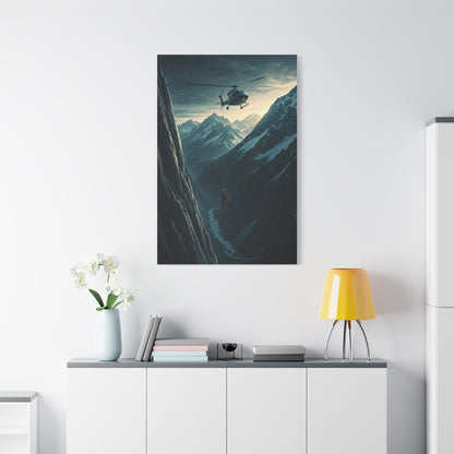 Helicopter Mountain Rescue Flight Wall Art & Canvas Prints