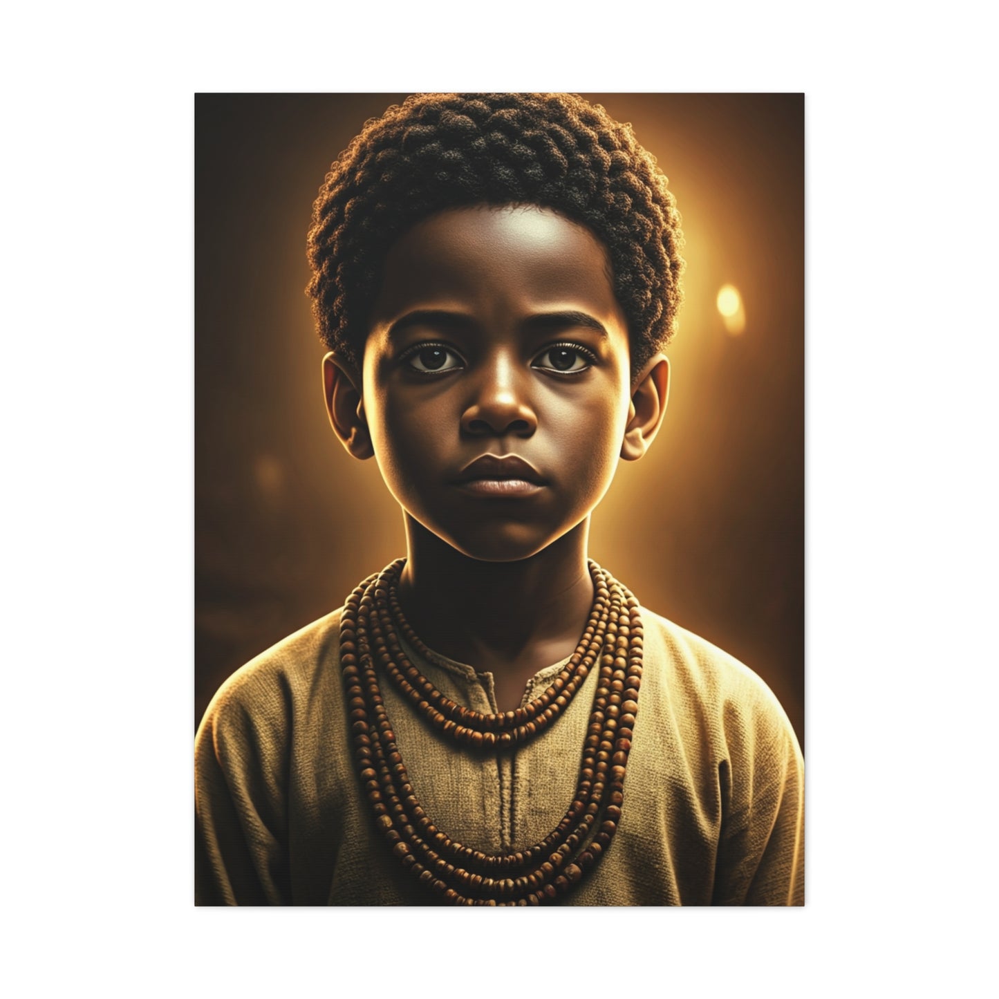 Golden Innocence Portrait Wall Art & Canvas Prints
