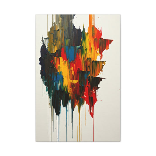 Multicolor Drip Abstract Wall Art & Canvas Prints