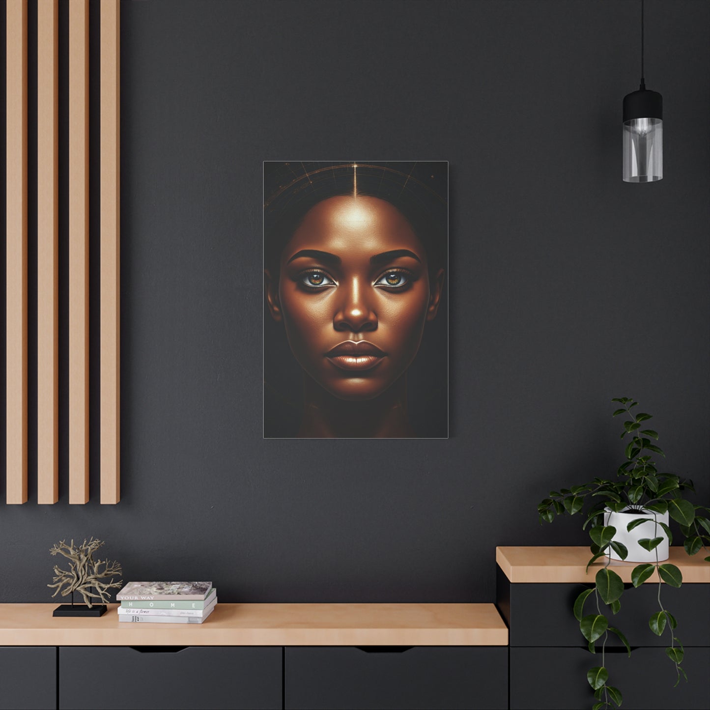 Golden Glow Goddess Portrait Wall Art & Canvas Prints