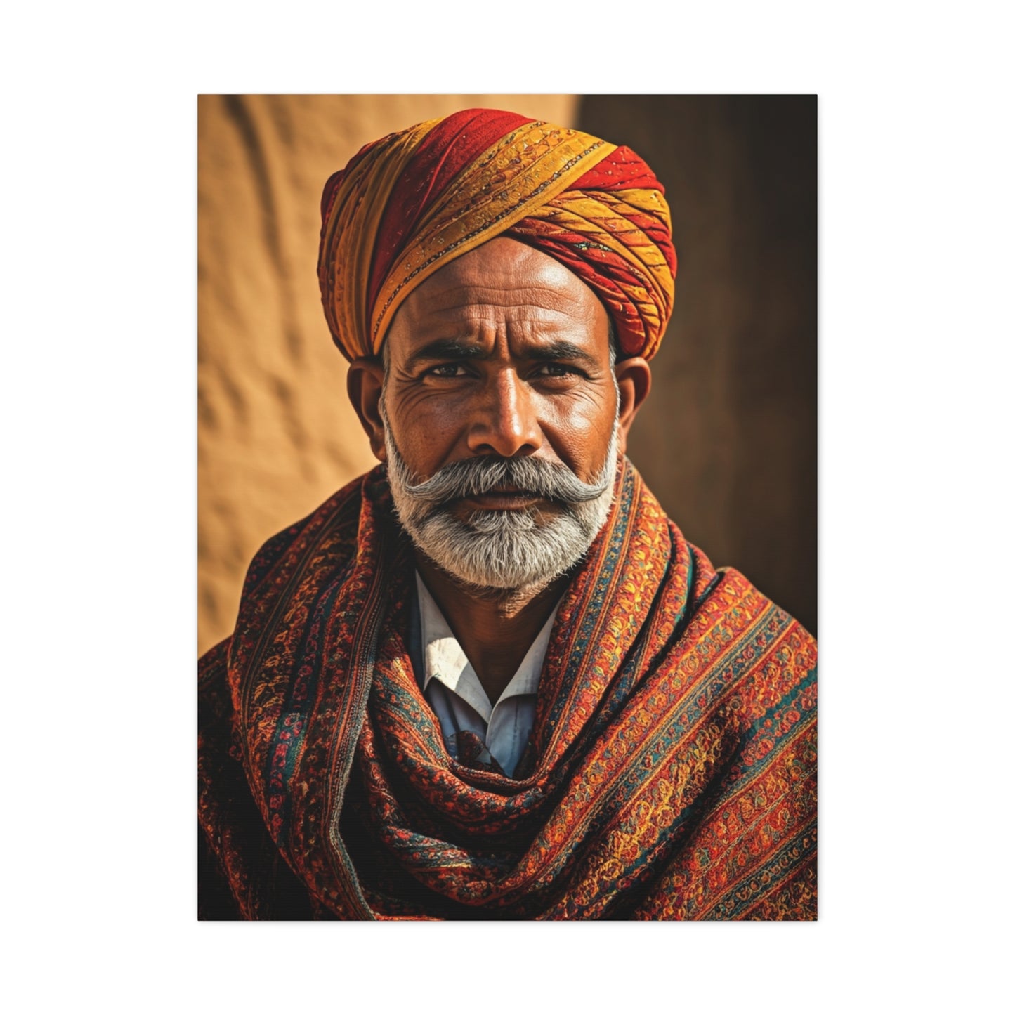 Desert Heritage Elder Portrait Wall Art & Canvas Prints