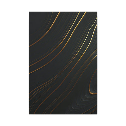 Golden Trace Minimalist Wall Art & Canvas Prints