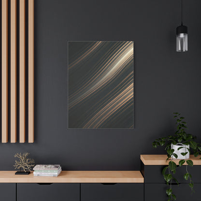 Golden Light Streak Abstract Wall Art & Canvas Prints