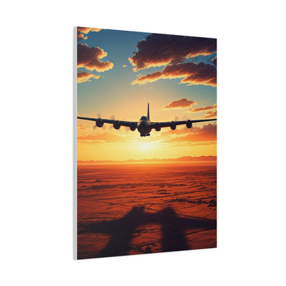 Golden Sky Takeoff Flight Wall Art & Canvas Prints