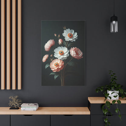 Midnight Bloom Elegance Wall Art & Canvas Prints