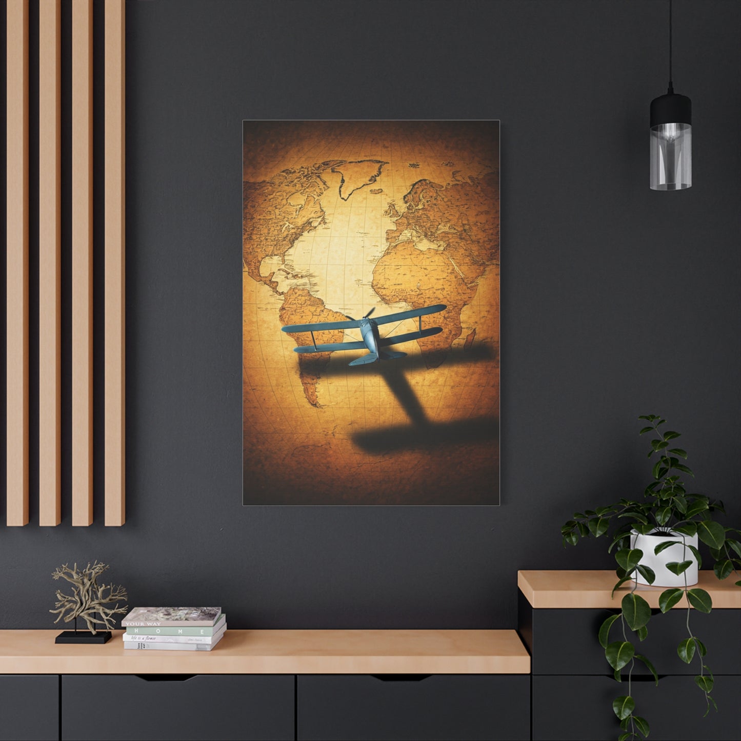 Antique Twin Hemisphere Map Wall Art & Canvas Prints