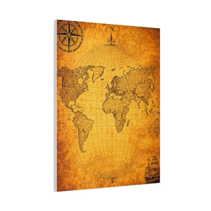 Classic Globe World Map Wall Art & Canvas Prints