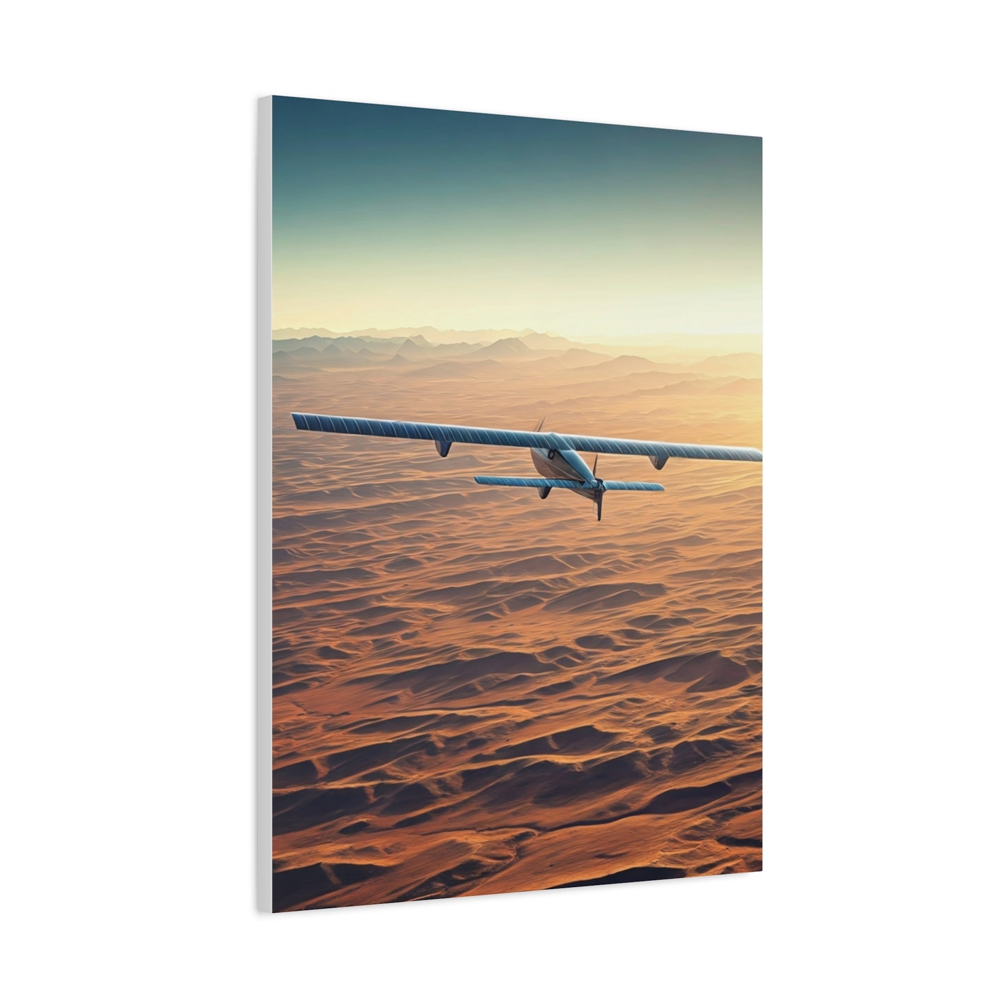 Desert Horizon Aircraft Journey Wall Art & Canvas Prints