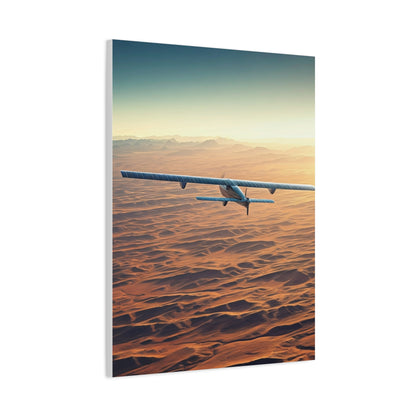 Desert Horizon Aircraft Journey Wall Art & Canvas Prints