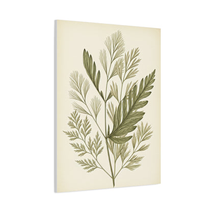 Wild Leaf Collection Illustration Wall Art & Canvas Prints