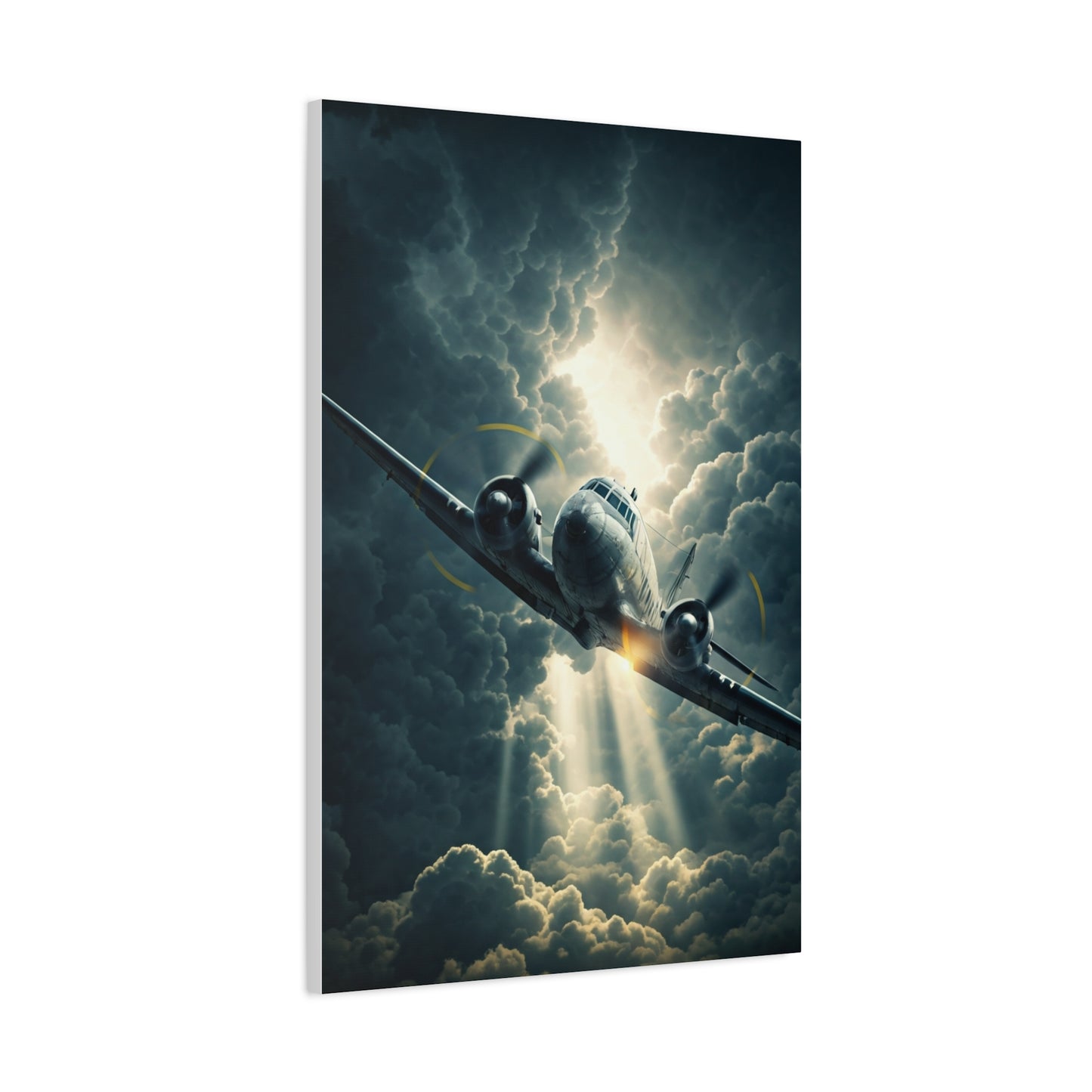 Lightning Storm Fighter Flight Wall Art & Canvas Prints