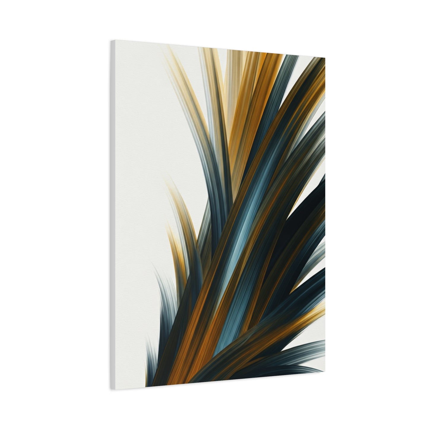 Blue and Gold Abstract Motion Wall Art & Canvas Prints