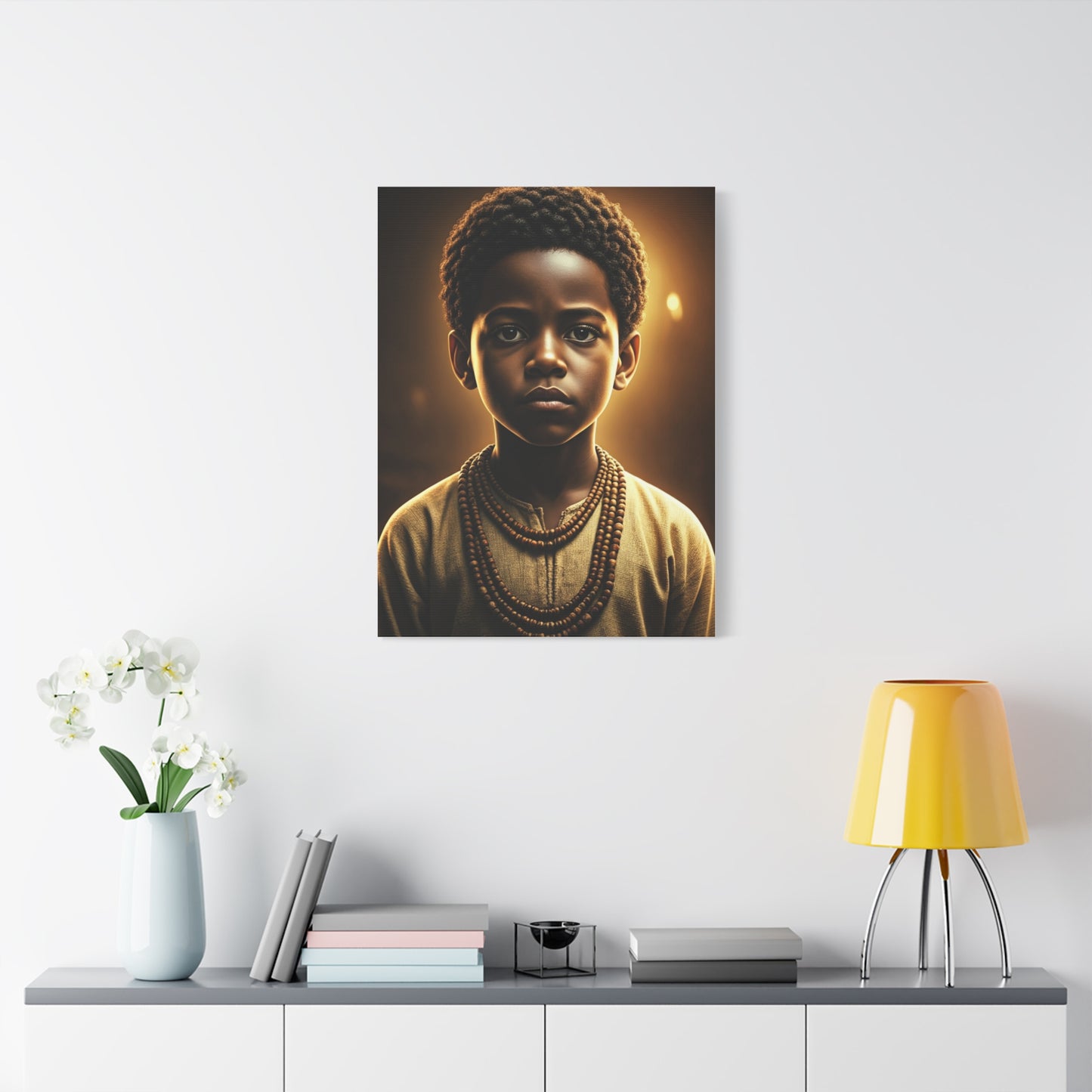 Golden Innocence Portrait Wall Art & Canvas Prints