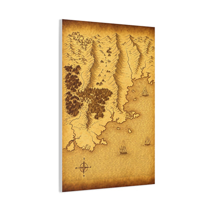 Antique Compass World Map Wall Art & Canvas Prints