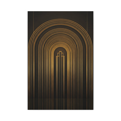 Grand Golden Archway Art Deco Wall Art & Canvas Prints