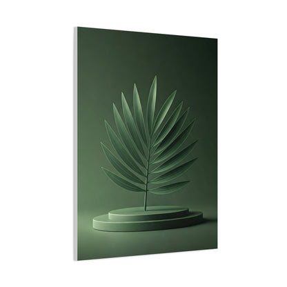 Sculpted Palm Leaf Minimalist Wall Art & Canvas Prints