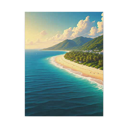 Sunlit Island Shore Retreat Wall Art & Canvas Prints