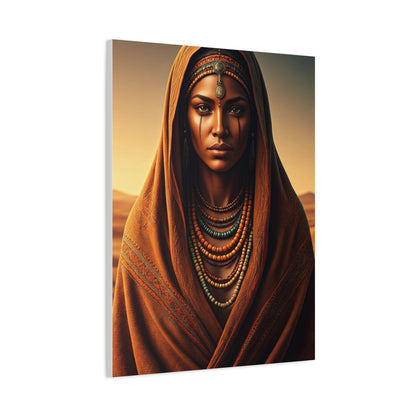 Bohemian Tribal Woman Portrait Wall Art & Canvas Prints