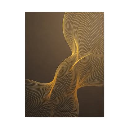 Golden Flow Light Abstract Wall Art & Canvas Prints