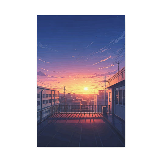 Quiet Rooftop Sunset Wall Art & Canvas Prints