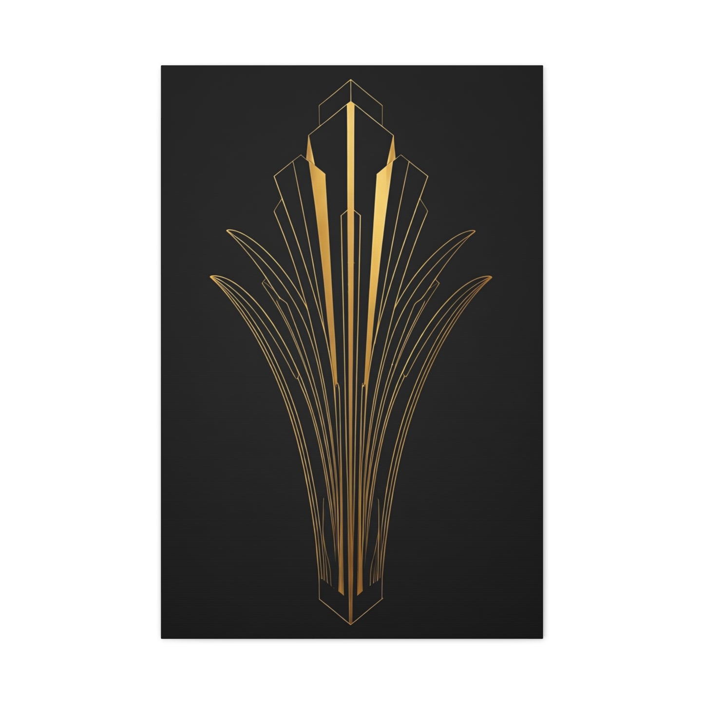 Art Deco Crown Radiance Wall Art & Canvas Prints
