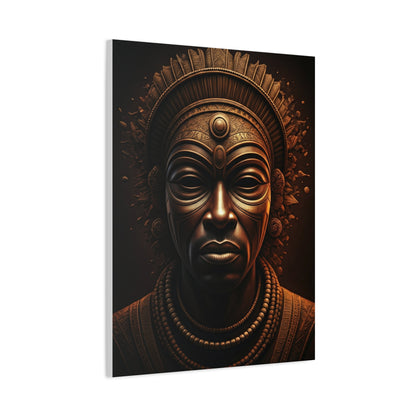 Golden Tribal Mask Legacy Wall Art & Canvas Prints