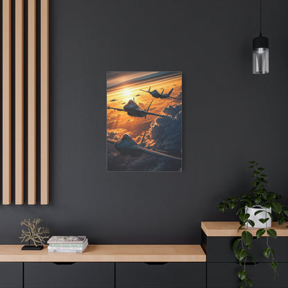 Golden Cloud Armada Flight Wall Art & Canvas Prints