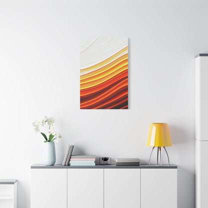 Golden Ember Flow Abstract Wall Art & Canvas Prints