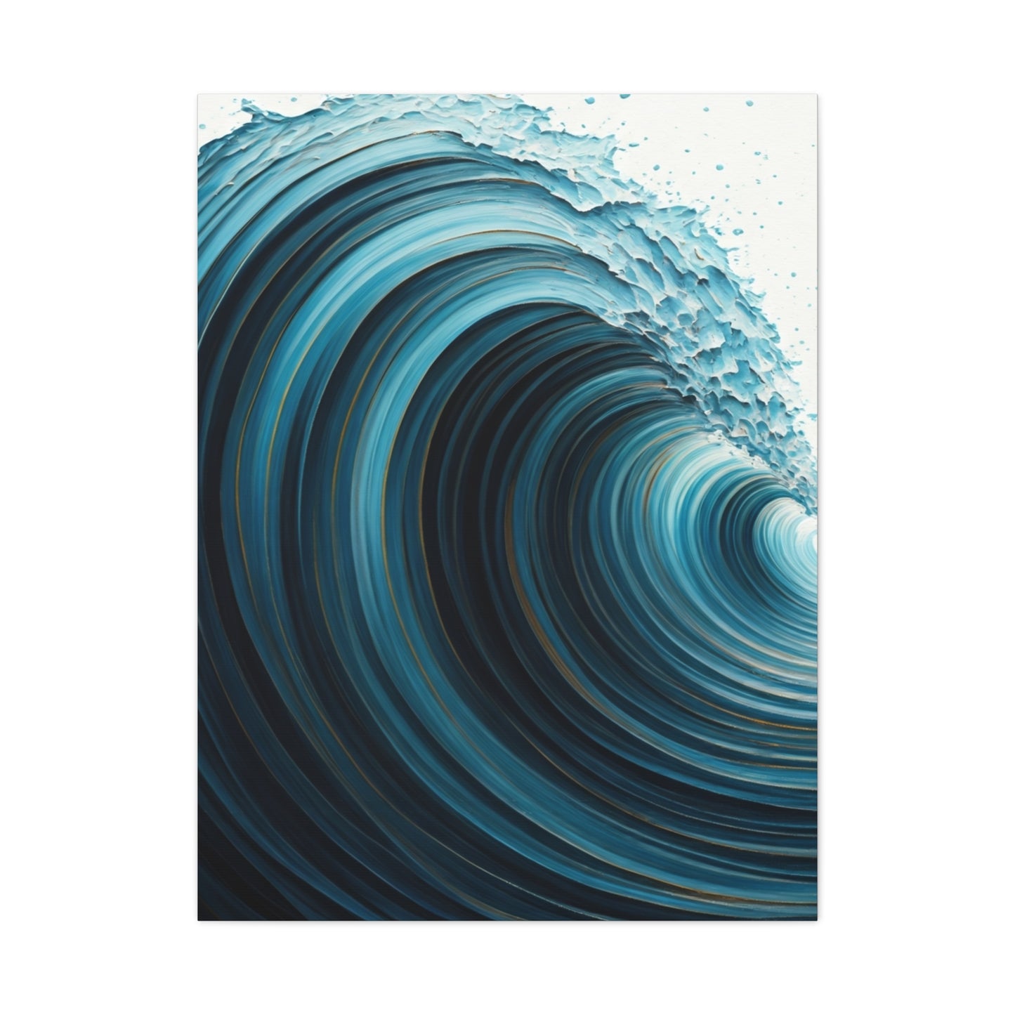 Deep Tidal Spiral Abstract Wall Art & Canvas Prints