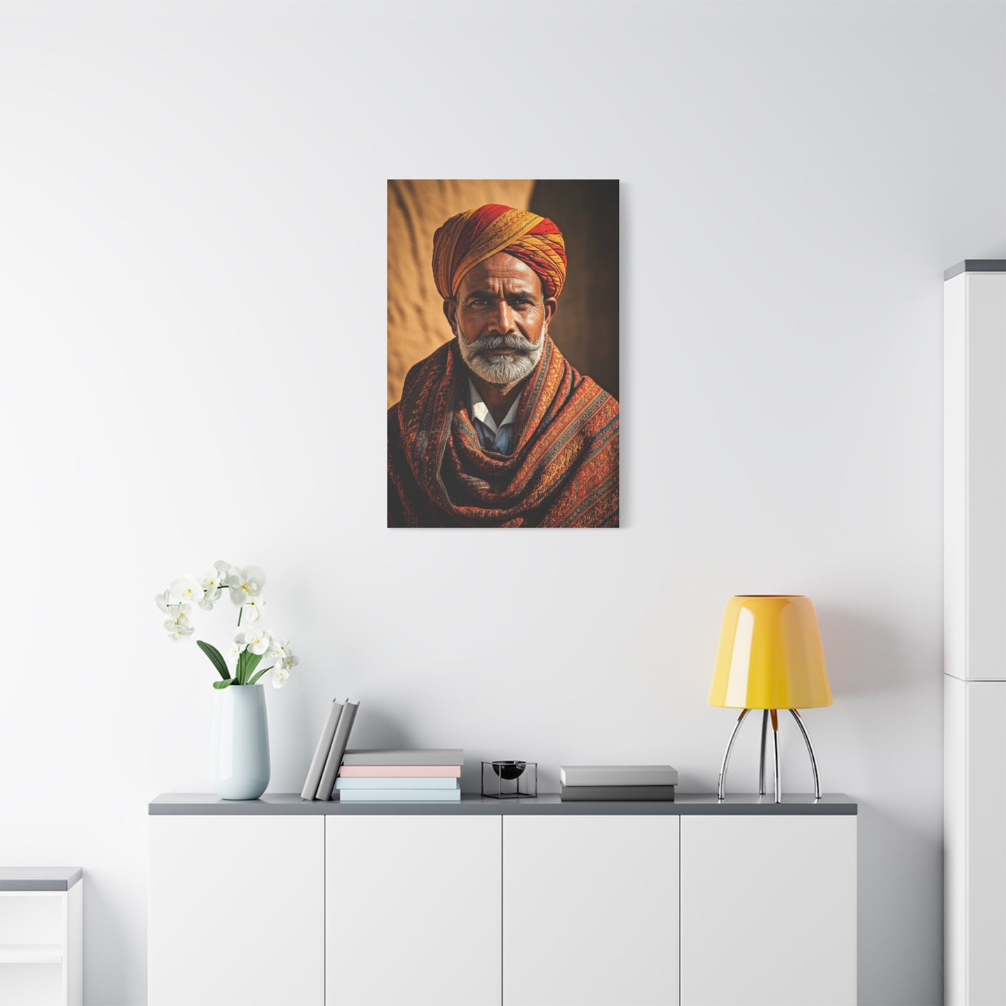 Desert Heritage Elder Portrait Wall Art & Canvas Prints