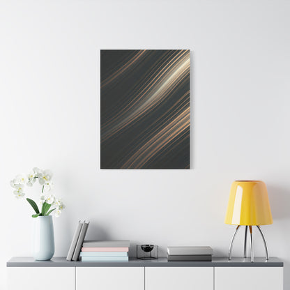 Golden Light Streak Abstract Wall Art & Canvas Prints