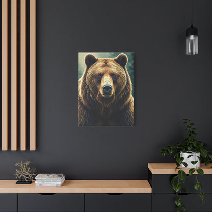 Grizzly Bear Profile Study Wall Art & Canvas Prints