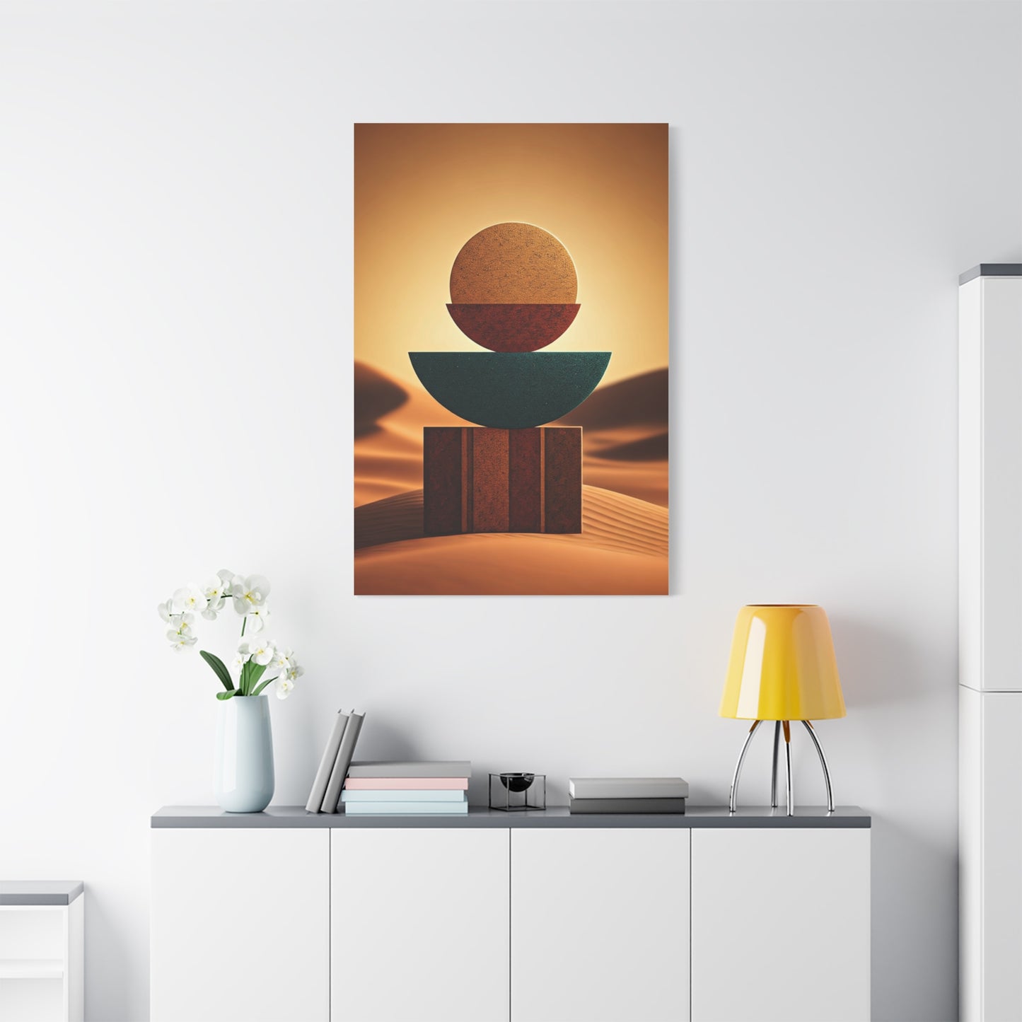Desert Balance Geometry Wall Art & Canvas Prints