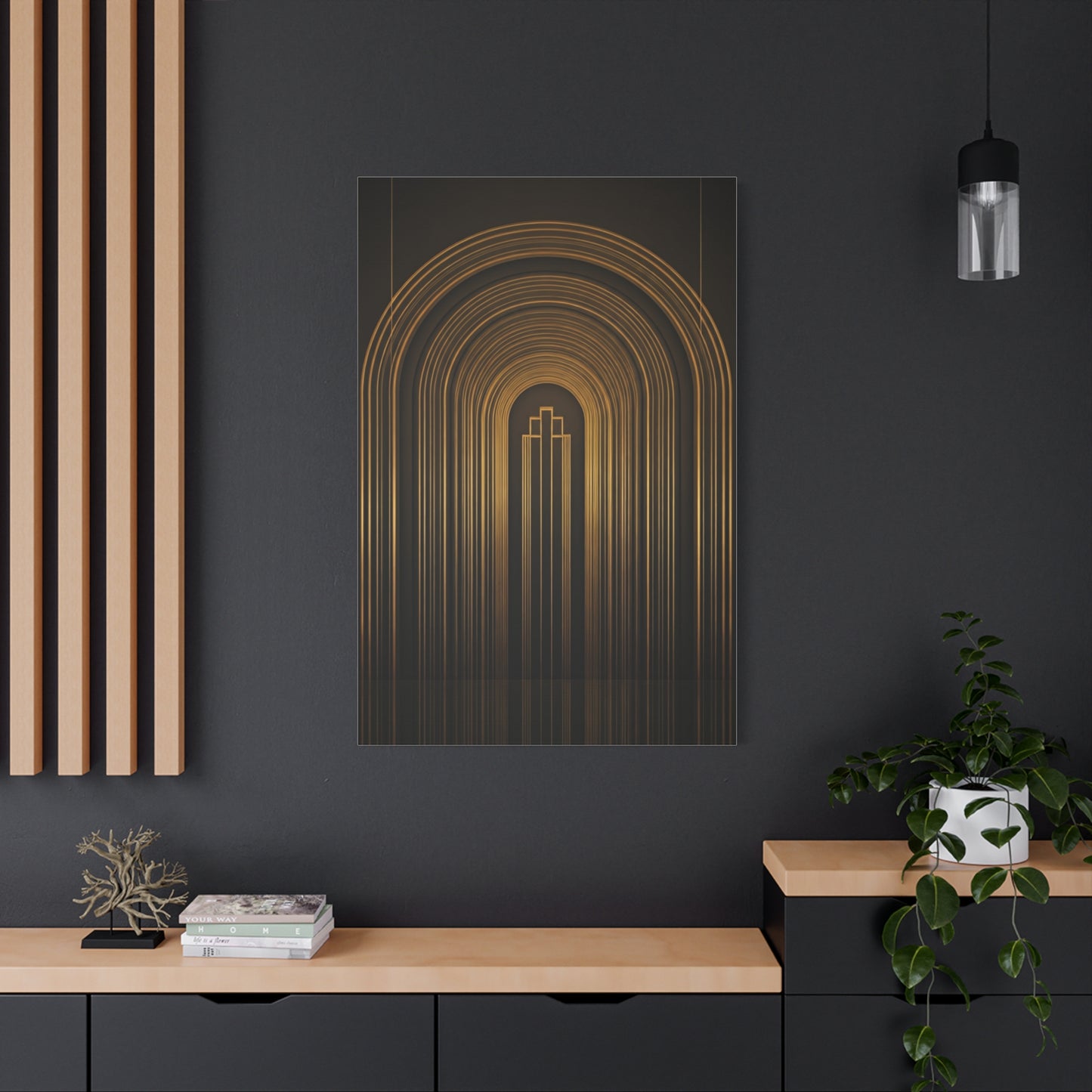 Grand Golden Archway Art Deco Wall Art & Canvas Prints