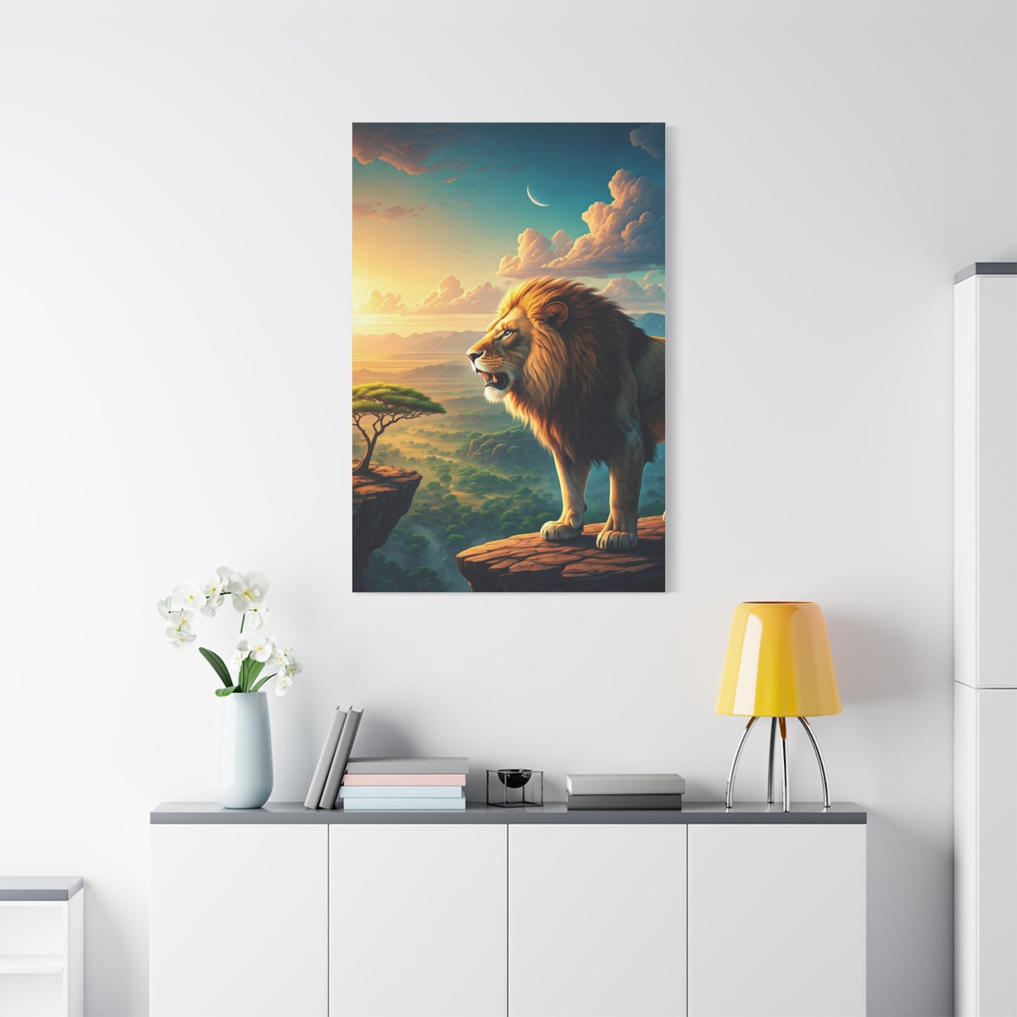 Lion Over the Horizon Majesty Wall Art & Canvas Prints