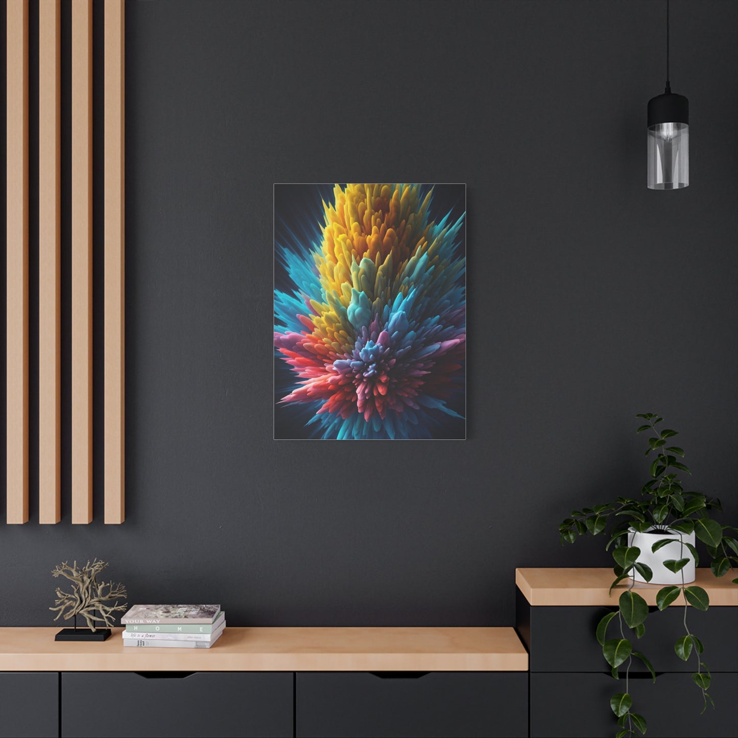 Vibrant Energy Bloom Abstract Wall Art & Canvas Prints