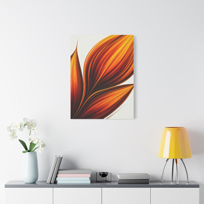 Golden Ember Bloom Abstract Wall Art & Canvas Prints